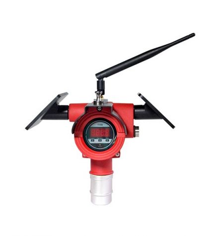 Solar-powered gas detector